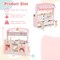 Costway 2 in 1 Kids Play Kitchen & Restaurant Double-Sided Pretend Playset with Canopy